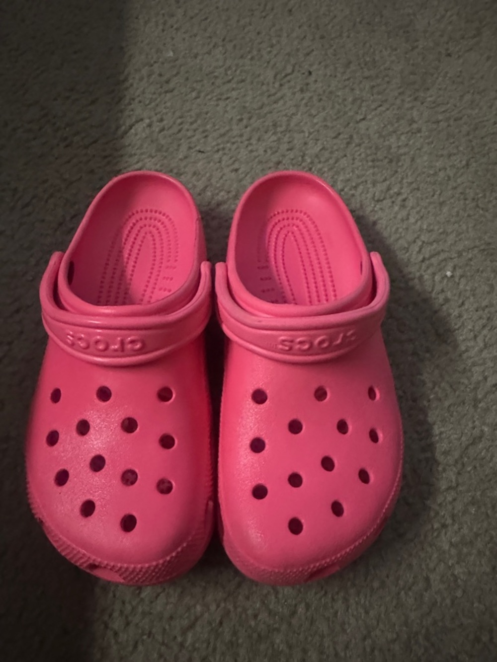 CROCS Kids Bright Pink Classic Clogs